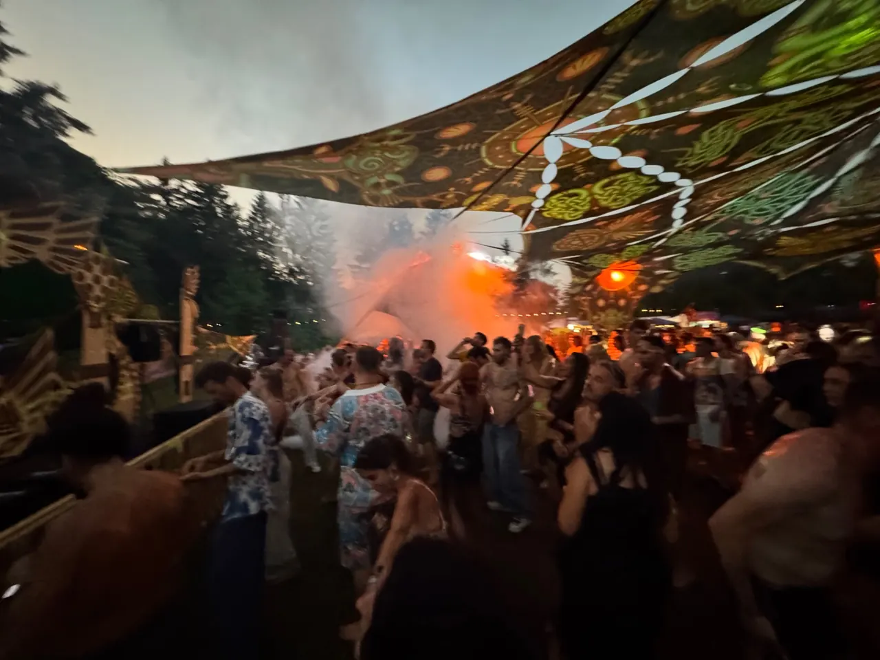 The Flying Mystic outdoor stage